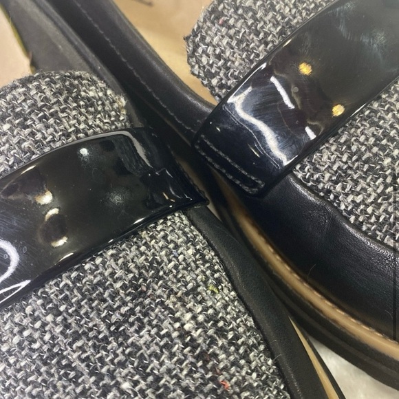 Clarks Black Tweed Sharon Gracie Platform Loafers Women US 8 M Cushioned Comfort - Picture 6 of 16